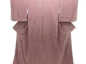 アンティーク　錦紗縞織り出し着物